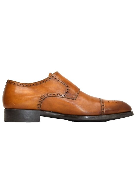 New! Magnanni Miliano Monk Strap Shoe Leather Cuero Brown Size 13 25380 DD514A main image 9